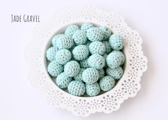 5 Häkelperlen  Ø 20mm "Jade Gravel" (Yarn and Colors 073) – Bild 2