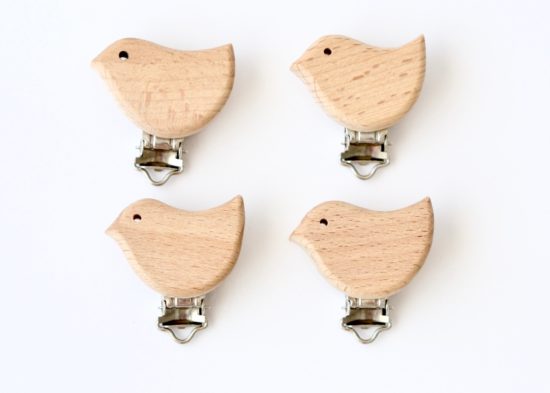 Holzclip Vogel