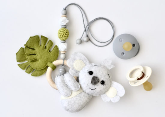 Maxi Cosi Anhänger "Koala" aus 100% Wollfilz